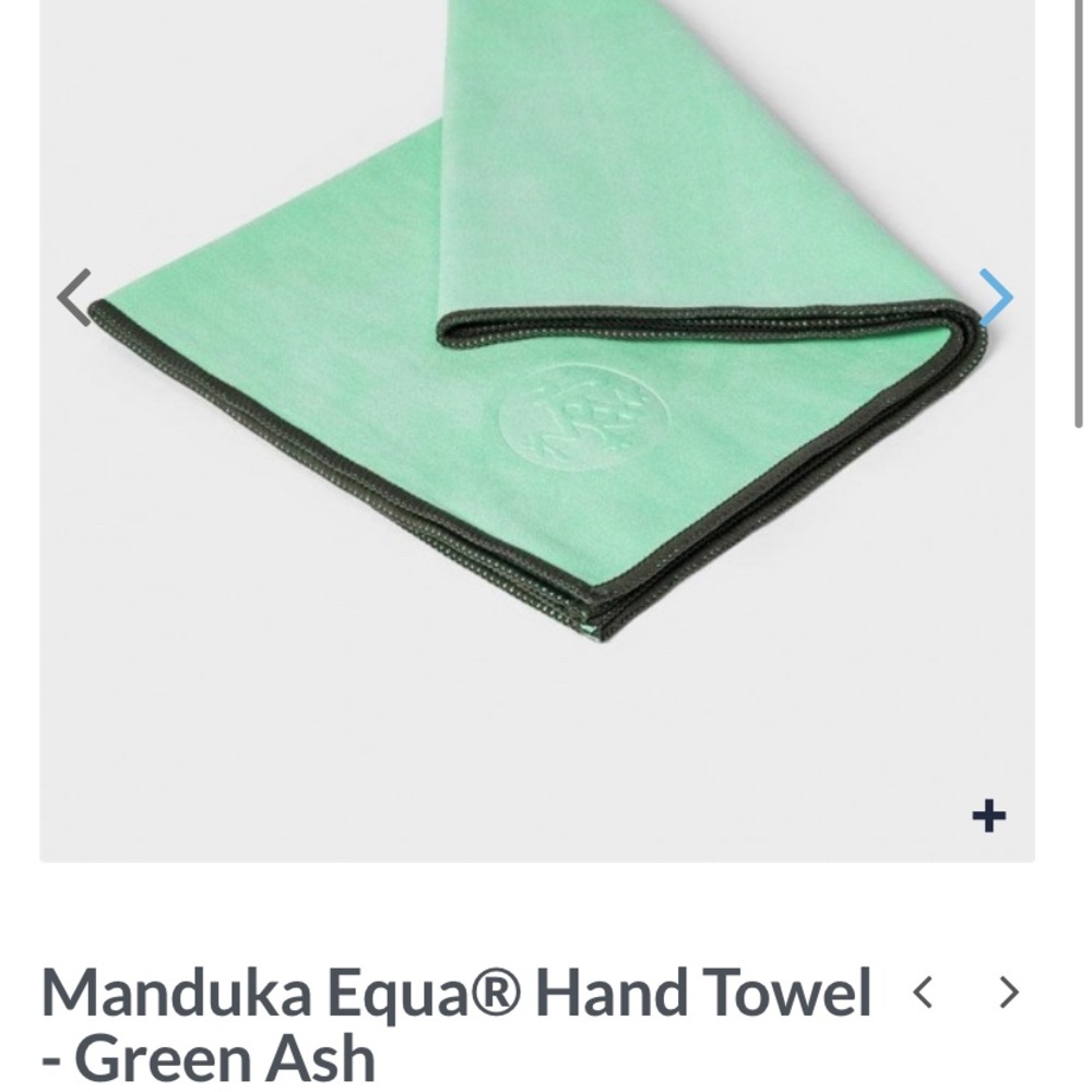 Manduka Equa® Hand Towel - Green Ash. EUC.